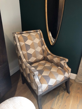 Upholstered chair by Wesley Hall
